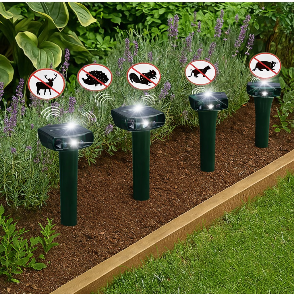 Aparat ultrasonic solar pentru dăunători-50 m²